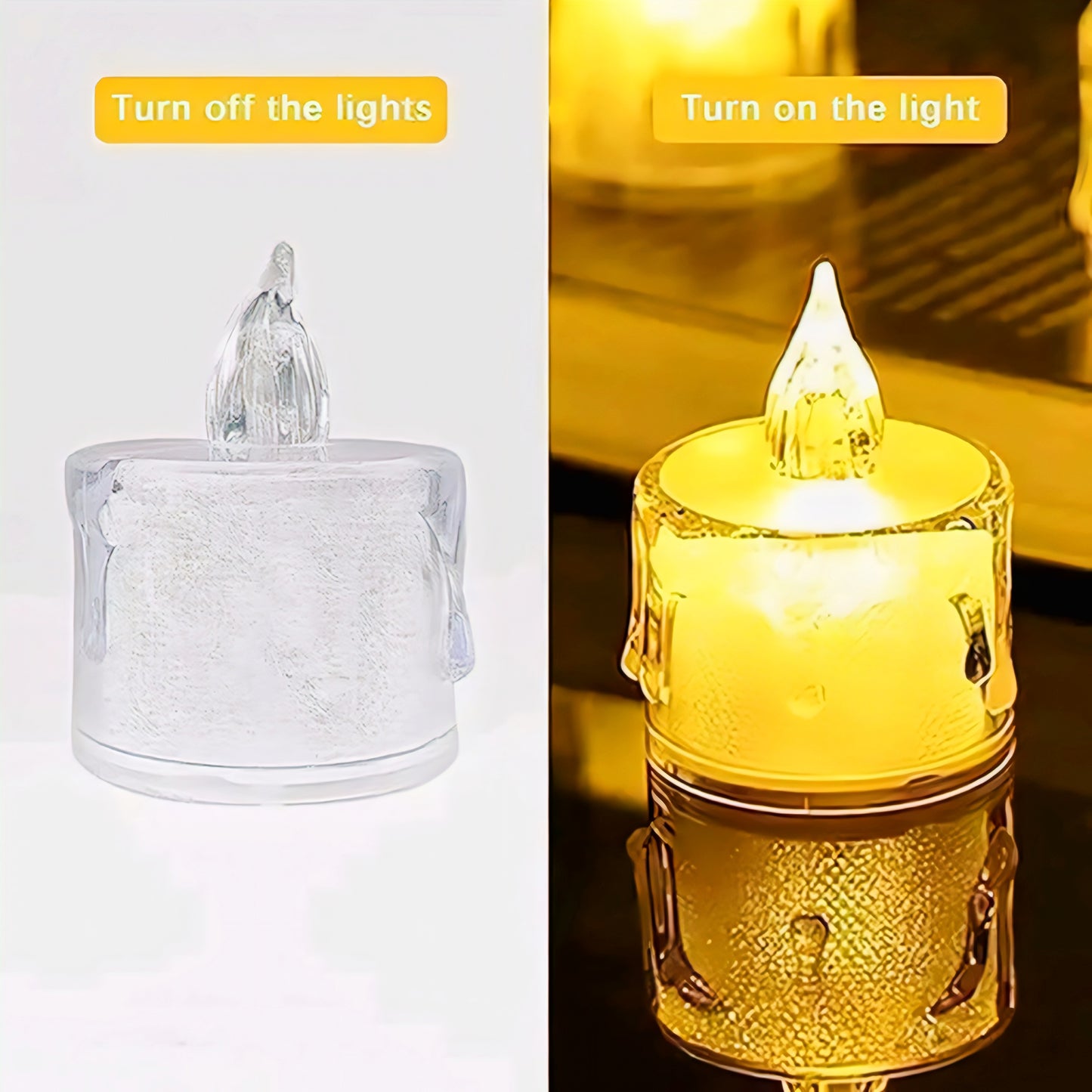 Traders s crystal led light candle 6 pcs
only