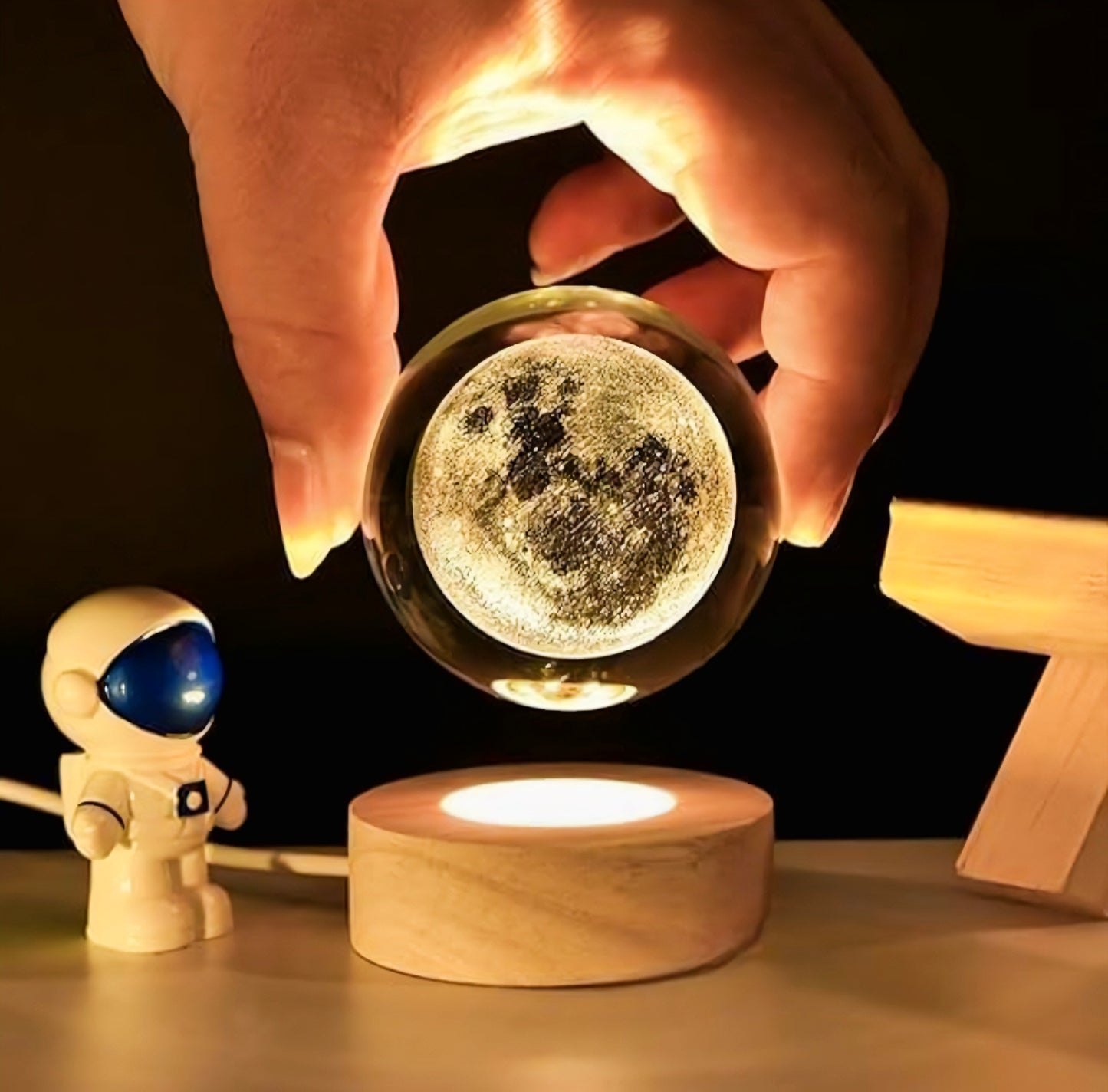 Glass Lamp 3D Ball Astronomy Night