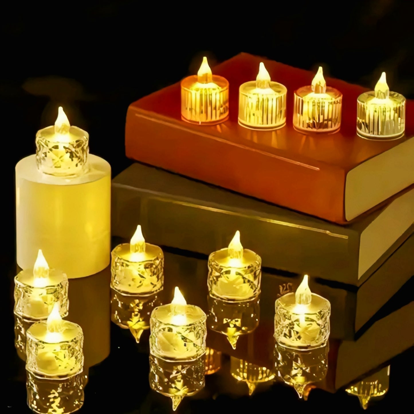 Traders s crystal led light candle 6 pcs
only