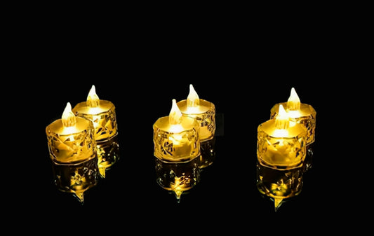 Traders s crystal led light candle 6 pcs
only